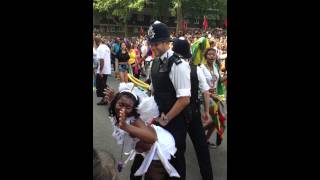 Policeman dancing at Notting Hill Carnival [upl. by Leciram]