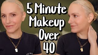 Quick 5 Minute Makeup  Life Update  Over 40 Makeup [upl. by Kensell654]