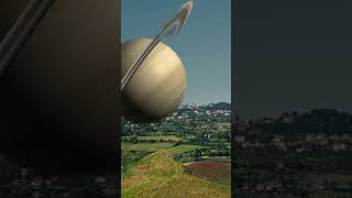 our solar system vfx sunset planet 3d shorts [upl. by Cynde381]