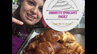 Cornetti sfogliati facili  Anche Bimby  Croissant Come quelli del bar [upl. by Adnilreb440]