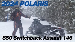 2024 Polaris 850 Switchback Assault 146 First Burn [upl. by Plunkett]