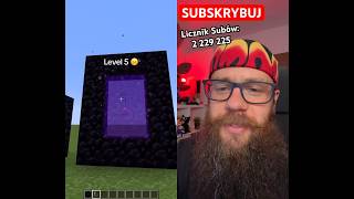 Jak ZROBIĆ Portal do quotENDUquot w MINECRAFT  1 LVL vs 100 LVL śmieszne gaming minecraft [upl. by Avert539]