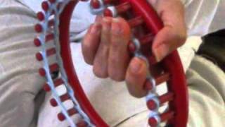 How to use the knifty knitter part 1wmv [upl. by Naneik]