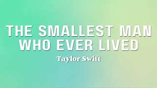 Taylor Swift  The Smallest Man Who Ever Lived Lyric [upl. by Janene]