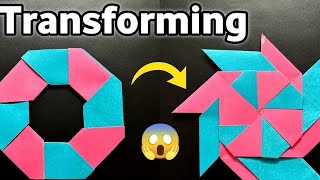 How To Make A Paper Ninja Star🔥🌟  How To Make a Paper Transforming Ninja Star  ninja star 🔥🌟video [upl. by Reteid150]