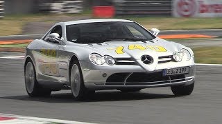 LOUD Mercedes SLR McLaren On Track  Accelerations amp Lovely V8 Sound [upl. by Aydan]