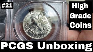 PCGS Unboxing Video 21  High Grade Coins [upl. by Colvert]