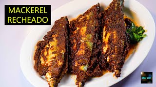 Famous Goan Mackerel In Recheado Masala  Goan Portuguese Recheado Mackerel  Goan Bangda Fry [upl. by Fernyak191]