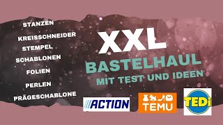 XXL Bastelhaul Action Temu Tedi mit Test und Ideen [upl. by Elitnahc]