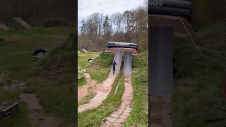 WILD flip combination on MTB🔥🔥 mtb ddairbags mtbairbag bmxairbag bmx [upl. by Yelserp223]