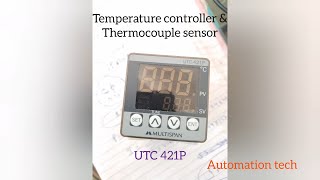 Thermocouple Sensor Temperature Controller Temperature SensorUTC 421P Multispan AUTOMATION TECH [upl. by Lindie304]