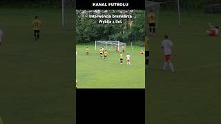 Interwencja bramkarza  wybija piłkę z lini football [upl. by Beitch]