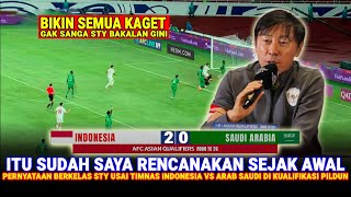 🔴 SUKSES PECUNDANGI ARAB SAUDI 20  Shin Tae Yong langsung Ngomong Gini Usai Bawa Timnas Menang [upl. by Martz]