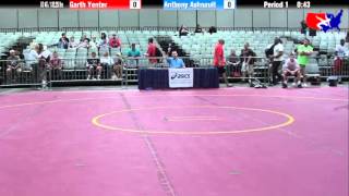 Garth Yenter vs Anthony Ashnault at 2013 Junior Nationals  FILA  FS [upl. by Ahsinan]