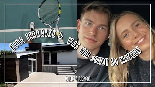 DAS IST UNSERE NEUE TERRASSE 😍  WEEKLY VLOG haus makeover terrasse weeklyvlog renovierung [upl. by Paton]