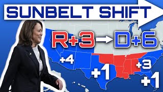 MASSIVE Leftward Shift in Sunbelt could WIN Kamala Harris the 2024 Election [upl. by Leitman]