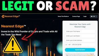 Nearest Edge Review Legit Crypto Platform or Scam [upl. by Eah]