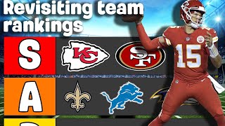 Ranking NFL Teams Did My 2024 Predictions Hold Up [upl. by Annaerb]