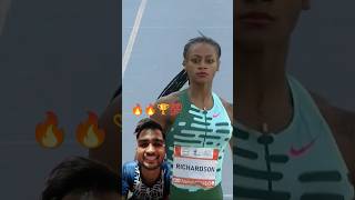 ShaCarri Richardson flying olympics2024 sports athlete viralvideo [upl. by Pulcheria]