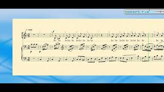 Dido and Aeneas Purcell Chorus figure 17 Ho ho ho 1st time Altos learning track [upl. by Naimaj]