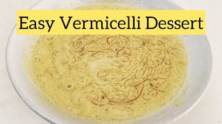 How To Make Vermicelli  Easy Vermicelli Dessert [upl. by Zosi]