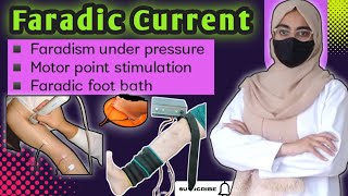 Faradism under pressure  Motor point stimulation  Faradic Foot Bath  Electrotherapy  Physio [upl. by Leventhal912]