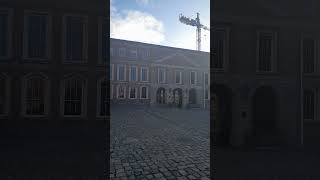 Dublin castle courtyard ireland city medieval europeancity walking [upl. by Skipper364]