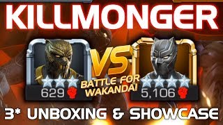 Killmonger Unboxing amp Duel vs Black Panther Civil War w Tips  Marvel Contest of Champions [upl. by Allekram804]