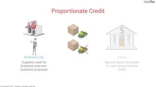 Hindi What is Proportionate Credit under ITC [upl. by Neelrahc]