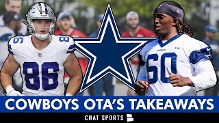 Dallas Cowboys OTAs Takeaways On Luke Schoonmaker Injury Osa Odighizuwa Tyler Guyton amp Mazi Smith [upl. by Kus232]