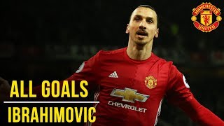 Zlatan Ibrahimovic  All the Premier League Goals 1617  Manchester United [upl. by Ormsby166]