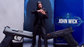 Hot Toys MMS504 16th Scale John Wick Chapter 2 Collectible Figure Unboxing and Closeup [upl. by Eeryk]