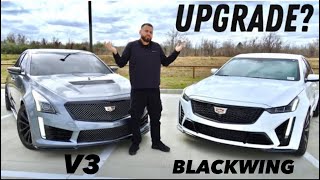 Which Cadillac CTSV is better the CTSV3 or the CT5V Blackwing [upl. by Botzow]