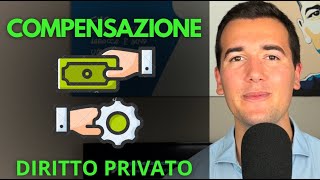 LA COMPENSAZIONE 🤝  Diritto Privato in 3 minuti [upl. by Awhsoj]