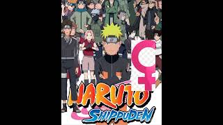 Naruto anime carecter female version edit naruto anime shortsfeed [upl. by Ynaffad]