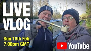 Live Vlog from Narrowboat Silver Fox  February 2020 [upl. by Joline784]