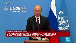 REPLAY Russian President Vladimir Putins speech at UN General Assembly [upl. by Other180]