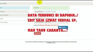 cara memperbaiki identitas lembaga di dapodik [upl. by Noived606]