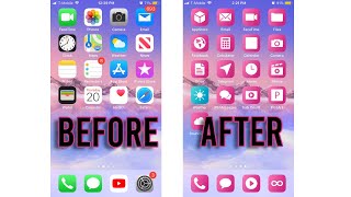 How to Make Your APPS LOOK COOL  How to Change the Color of Your Apps 2019  iOS Hack [upl. by Nidnerb769]