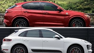 Alfa Romeo Stelvio 20 TB 280HP vs Porsche Macan 20TB 252HP [upl. by Buzz]