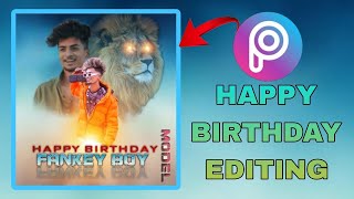 New special Happy Birthday photo Editing In Teluguin PicsArt poster Editing Model [upl. by Eenej]