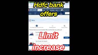 hdfc bank pre approved offers  hdfc bank offers  insta amp jumbo loan 🔥 limit increase [upl. by Ahsoet336]