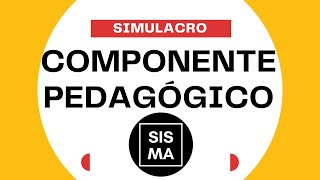 Simulacro Virtual  Componente Pedagógico  Preparación Concurso Docentes  ZOOM [upl. by Minnaminnie]