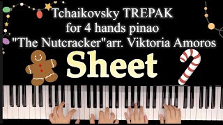 🎹Tchaikovsky 🎄TREPAK 🎅🏻 for 4 hands pinao middle level quotThe Nutcrackerquot Christmas piano [upl. by Ping]