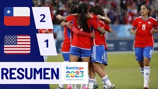 A LA FINAL  QUIEREN SER DE ORO  CHILE VS USA FEMENINO RESUMEN PANAMERICANOS SANTIAGO 2023 [upl. by Reste]