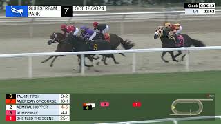 Gulfstream Park October 18 2024 Race 7 [upl. by Yborian]