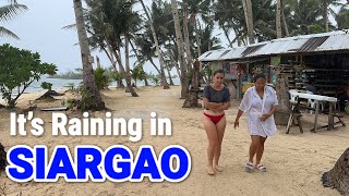 Siargao Island Philippines  Rainy Walk in Paradise Cloud 9 Siargao Surfing Area [upl. by Dewhurst]