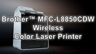 Color Laser AllinOne with Wireless Networking  Brother™ MFCL8600CDW [upl. by Paulette]