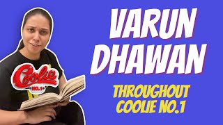 Varun Dhawan as Coolie No1  Best Expressions  Saloni Gaur [upl. by Enilra]