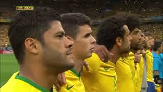 Brazil National Anthem vs Germany World Cup 2014 [upl. by Gautier]